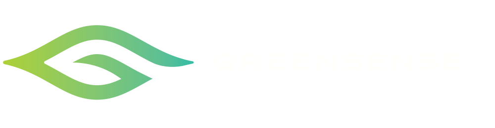 greensense logo white text cropped